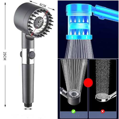 Cabezal Ducha Alta Presion Masajeador
